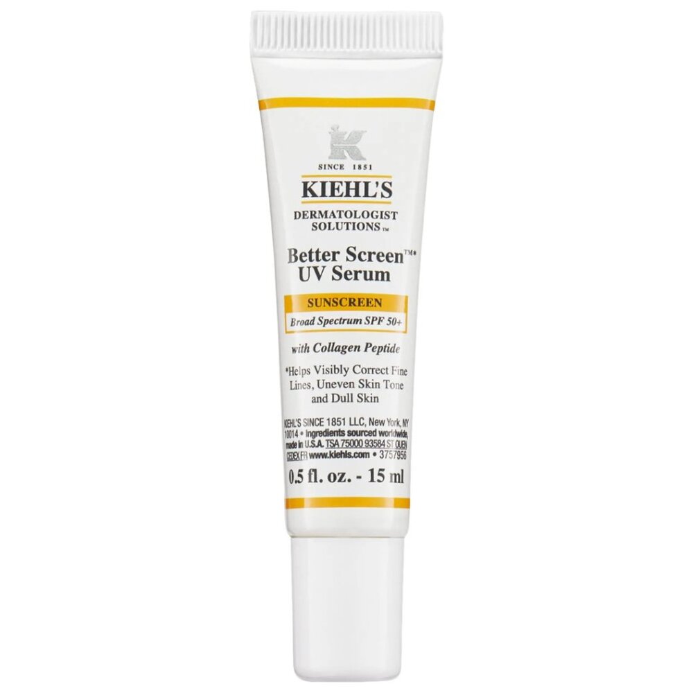 KIEHL'S 0.5oz Better Screen UV Serum SPF50 Collagen Peptide Sunscreen KIEHLS
